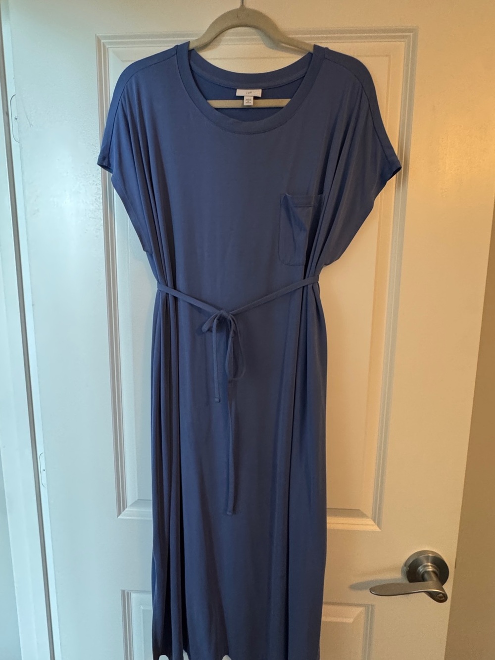 J. Jill Dusty Blue Belted Maxi Dress